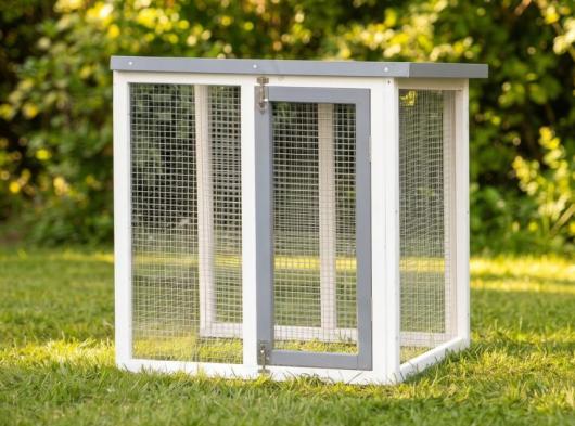 Konijnenren Advance wit/grijs 66x56x67cm