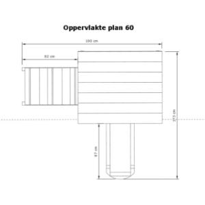 Afmetingen van speeltoestel Plan 60