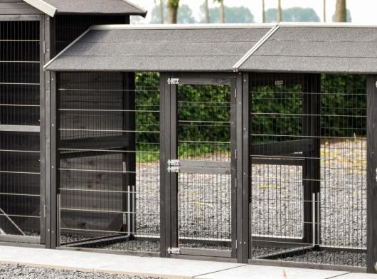 Tussenren Space Large Black Anti knaag 125x83,5x129,6cm