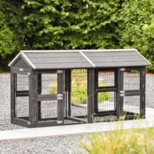 Dubbele Aanbouwren Space Small Black 164x72x88cm
