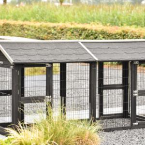 Een kijkje aan de achterkant van de dubbele ren Space Medium Black