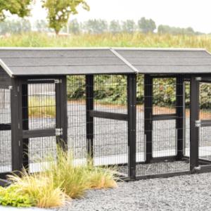 Een kijkje aan de achterkant van de dubbele ren Space Large Black