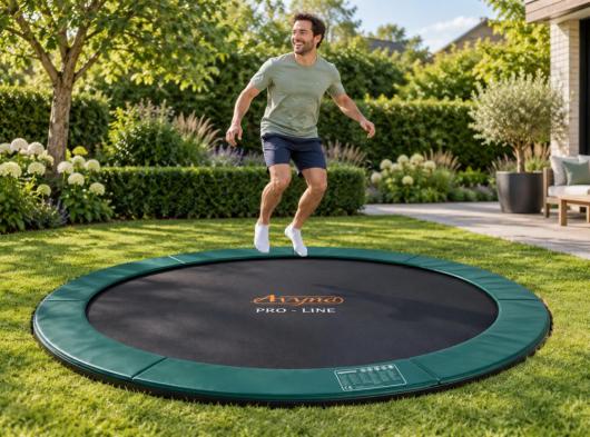 Trampoline Avyna Pro-Line 10 FlatLevel Groen Ø305cm