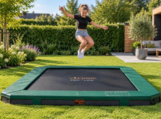 Trampoline Avyna Pro-Line 223 InGround Sports Groen 305x225cm