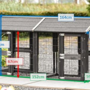 Verschillende afmetingen van de dierenren Space Small