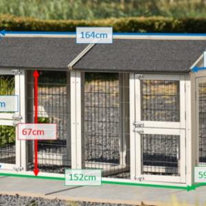 Verschillende afmetingen van de dierenren Space Small