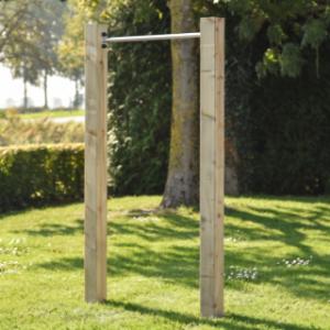 Duikelrek met duikelstang RVS 90cm, incl. 2 palen.