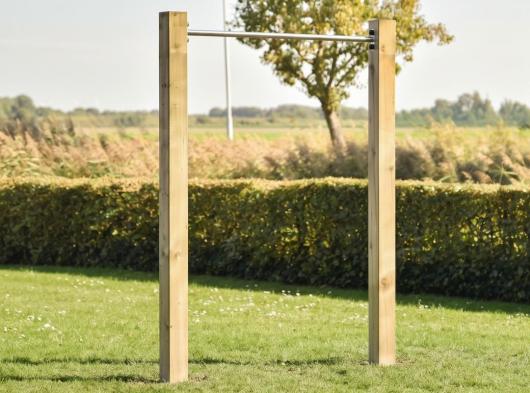 Duikelrek RVS - met 2 palen 125 cm