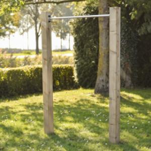 Duikelrek RVS - met 2 palen 125 cm