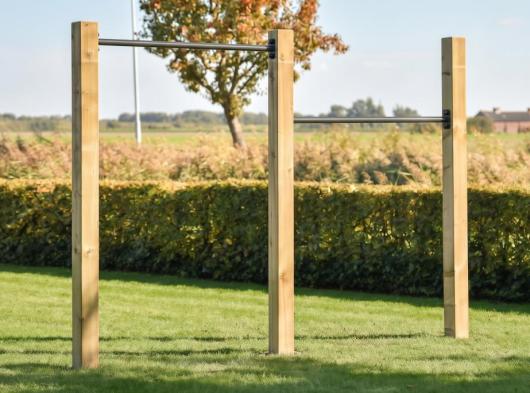 Dubbel duikelrek 2x 125cm - antraciet
