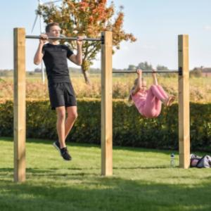 Dubbel duikelrek 2x 125cm - antraciet