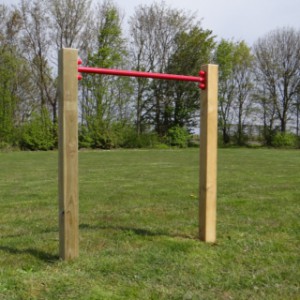 Duikelrek Rood - met 2 palen 90 cm