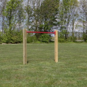 Duikelstang Rood - met 2 palen 125 cm