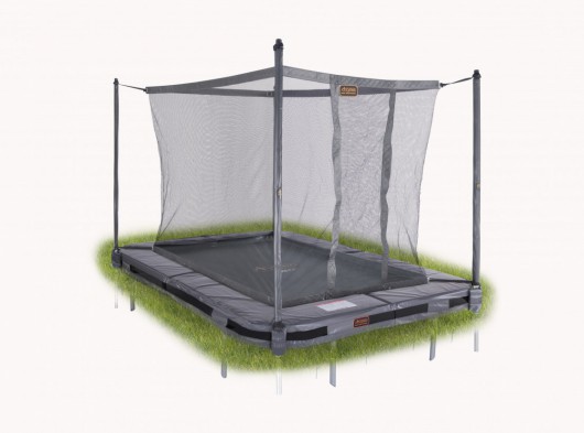 Avyna Pro-Line 203 trampoline InGround met veiligheidsnet Grijs 2,15x1,55m