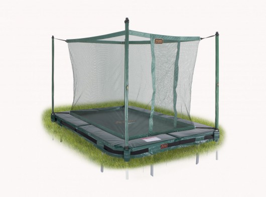 Avyna Pro-Line 203 trampoline InGround met veiligheidsnet Groen 2,15x1,55m
