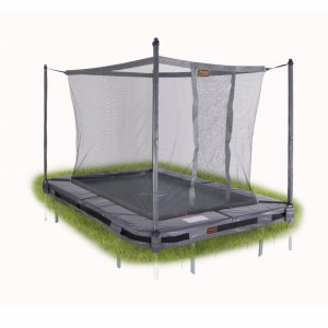 Avyna Pro-Line 213 trampoline InGround met veiligheidsnet Grijs 2,75x1,90m