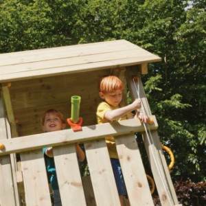 Het speeltoestel Garden bestaat uit de speeltoestellen Kiosk en Penthouse