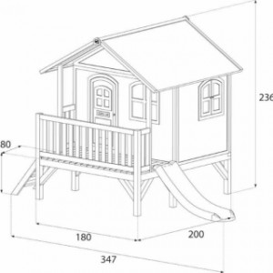 Speelhuis Stef - afmetingen