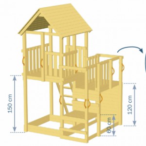 Afmetingen speeltoestel Penthouse
