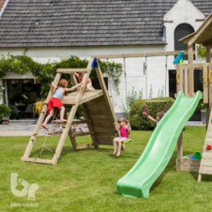 Geïmpregneerd houten speeltoestel Pagoda hoog met @Challenger als klimtoestel