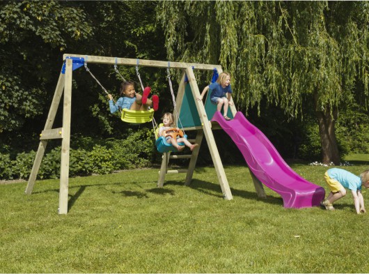 Speeltoestel Blue Rabbit 2.0 Deckswing, schommel en glijbaan