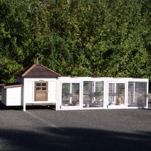 Kippenhok Ambiance Small met 2 aanbouwrennen