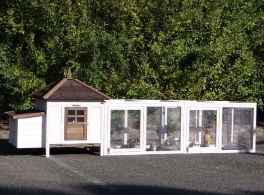 Kippenhok Ambiance Small met 2 aanbouwrennen