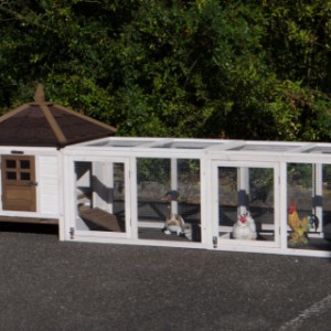 Kippenhok Ambiance Small met dubbele ren