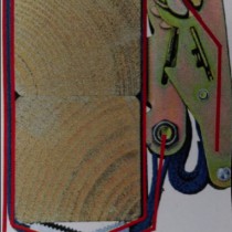 Schommelhaak met spanband van max. 60cm (omtrek max. 46cm; max. Ø15cm)