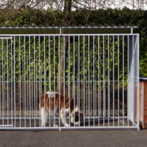  Hondenkennel met geisoleerd nachthok 200x407 cm