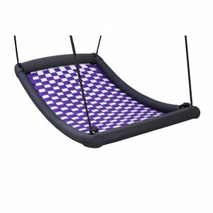 Multi kids schommel mat Large wit-violet