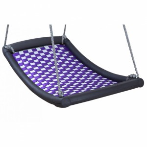 Multikids schommel mat Large zilver-violet