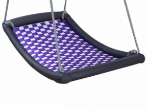 Multikids schommel mat Large zilver-violet