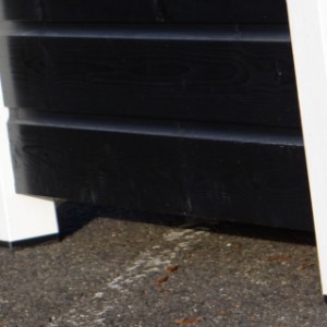 Geimpregneerd hondenhok Loebas zwart/wit 195x127x122 cm