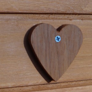 Konijnenhok Prestige Small | houten hart