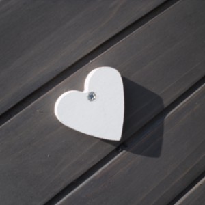 Kippenhok Prestige Small white met ren en legnest - hartje