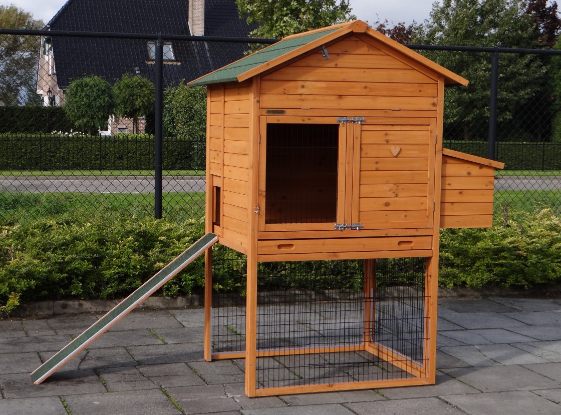 Kippenhok Prestige Large met legnest 143x100x181cm