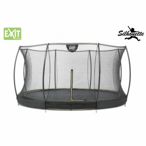 Trampoline EXIT Silhouette Ground met Safetynet 366cm 12ft