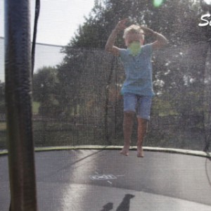 Trampoline EXIT Silhouette Ground met Safetynet