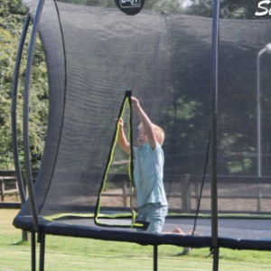 trampoline veiligheidsnet met ritssluiting