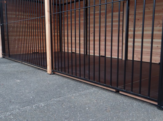 Vlonder voor kennel FORZ 2x6 met houtkader en nachthok Easy