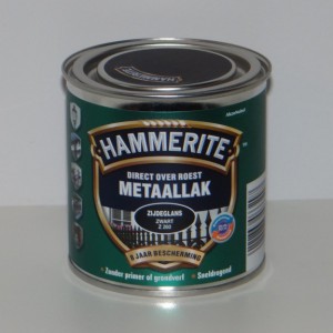 Hammerite metaallak Zwart zijdeglans 250ml