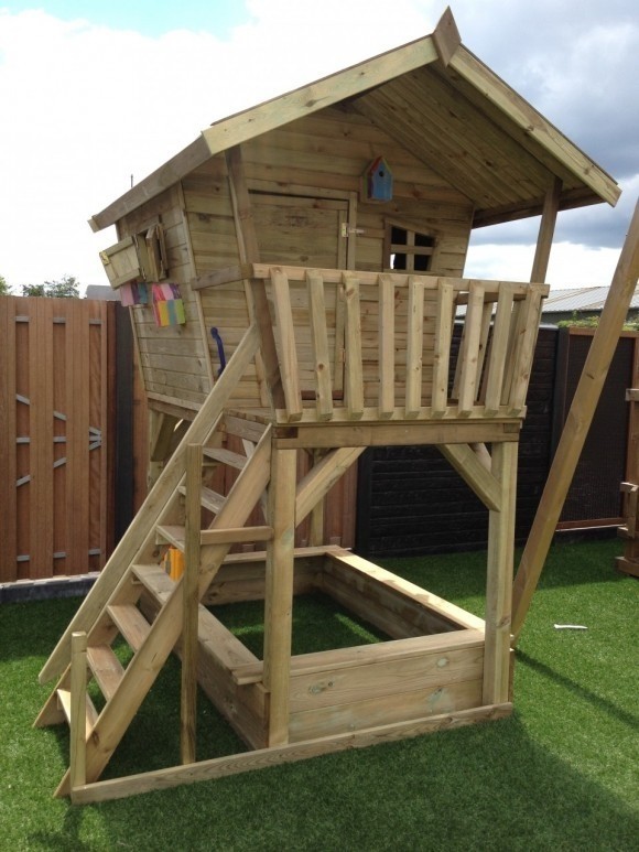 Houten Speelhuisje Birdy Luxe Prestige Garden