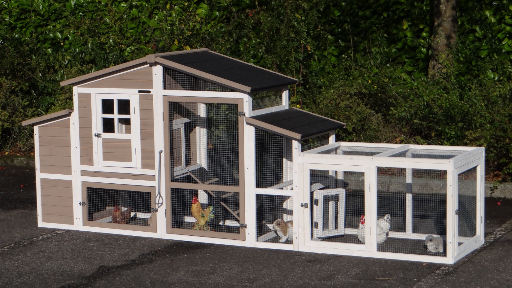 Kippenhok Leah Met Legnest En Extra Ren 299x75x120cm