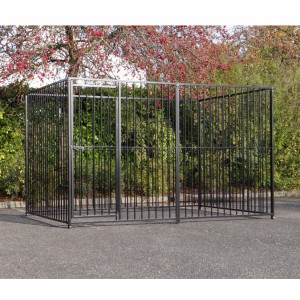 Hondenkennel FLINQ zwart 3x2m