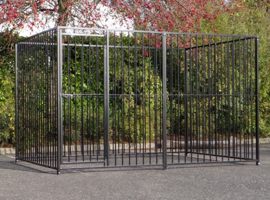 Hondenkennel FLINQ zwart 3x2m