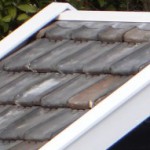 Roof tiles blue