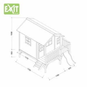 Speelhuisje Exit loft 350