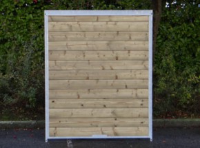 Kennelpaneel Met hout 150x184cm