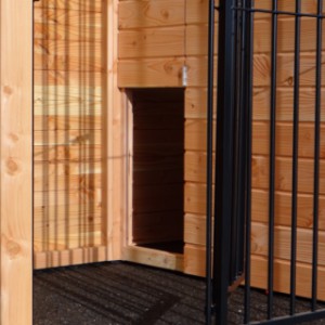Deuropeningen hondenkennel